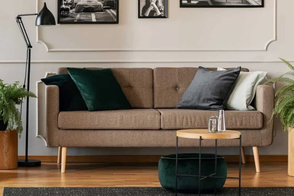 Grey sofa living room